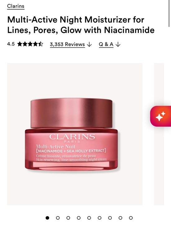 Clarins Other - Clarins Multi-Active Nuit Night Cream 1.7 oz / 50 mL NEW Niacinamide